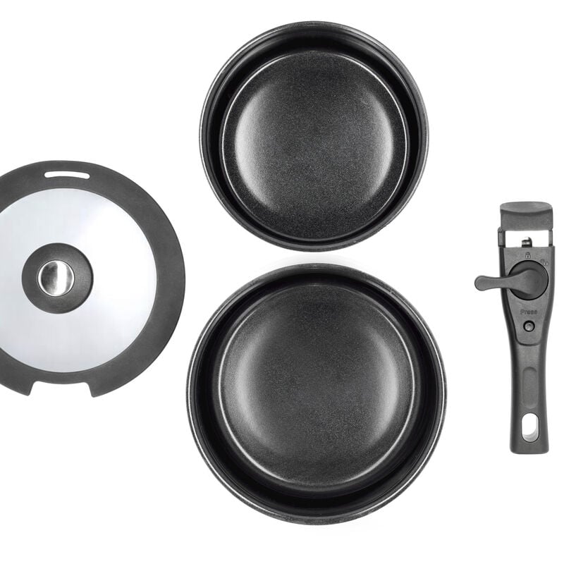 Grytesett m. avtakbart håndtak Grytesett m. avtakbart håndtak