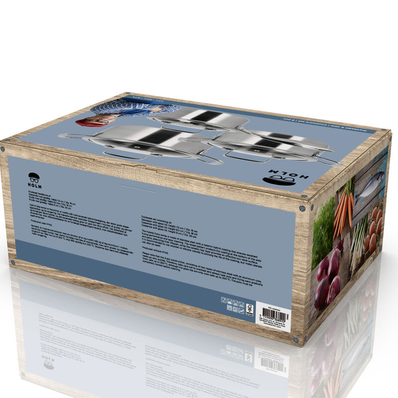 Hybrid 3ply Grytset m lock 6 delar