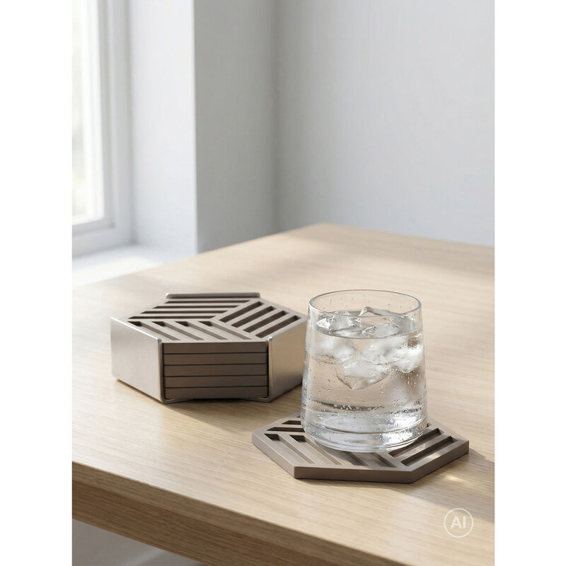 Hexagon Coasters 6 pcs