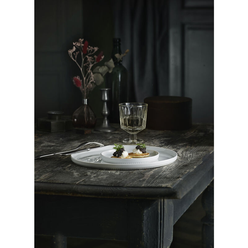 Toulouse Tallerken flad lige kant