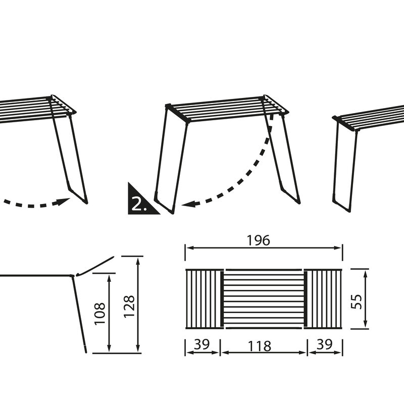 Pegasus 180 Solid Maxx T&oslash;rkestativ