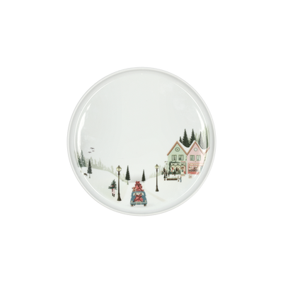 Vinter Toulouse Tallerken flad lige kant