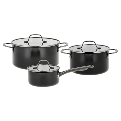 Blavet Grydes&aelig;t m/l&aring;g 6 dele