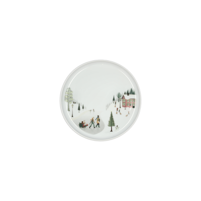 Vinter Toulouse Tallerken flad lige kant