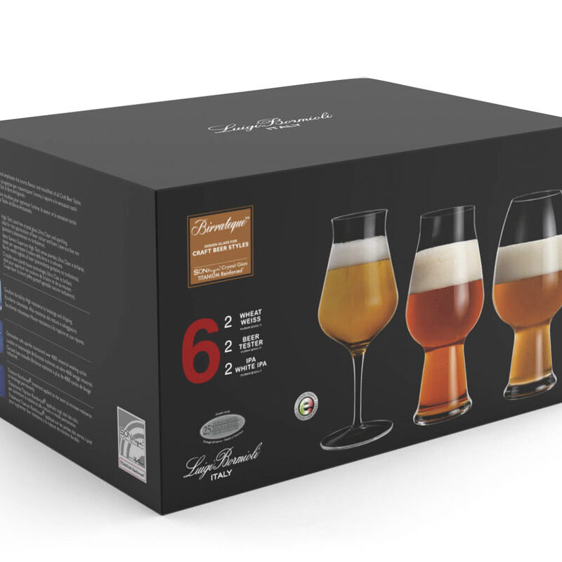 Birrateque &Oslash;lglass&aelig;t tester, ale og hvede 3 x 2 stk.