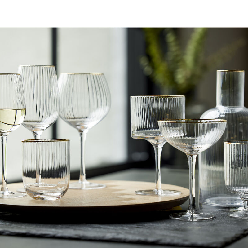 Palermo Gold Verre &agrave; gin 4 pces