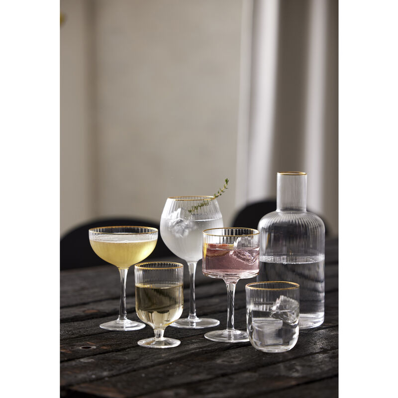 Palermo Gold Verre &agrave; vin 4 pces