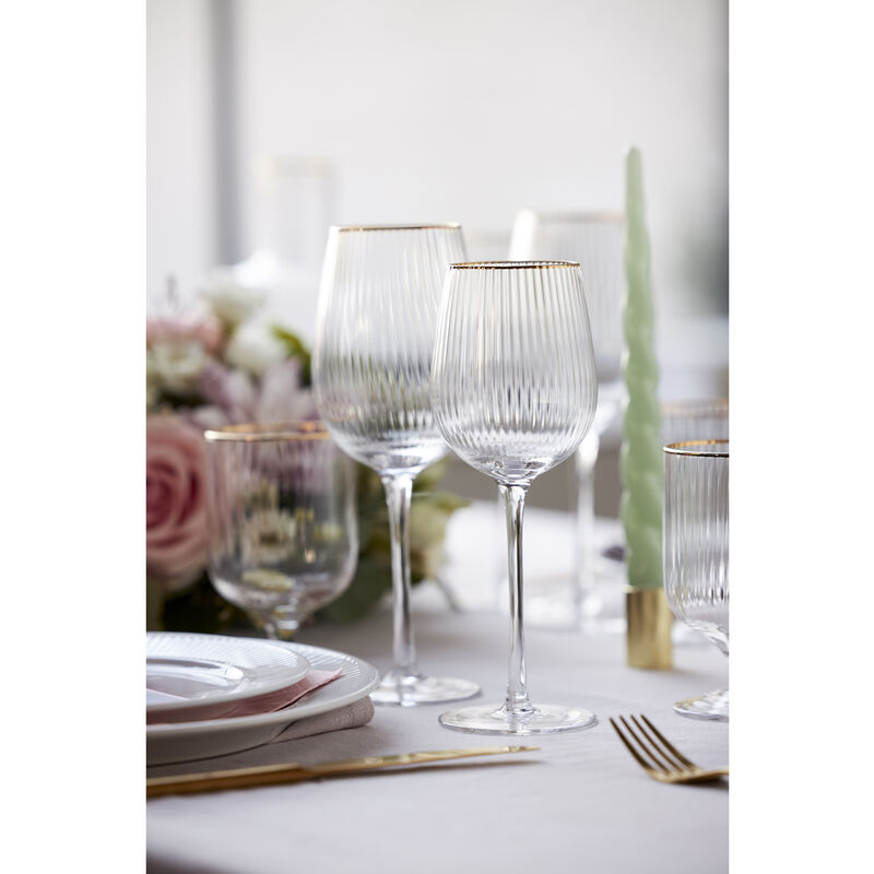 Palermo Gold Hvitvinsglass 4 stk.