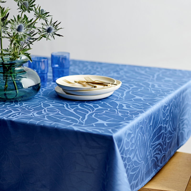 Abstract leaves Damas Nappe Abstract leaves Damas Nappe