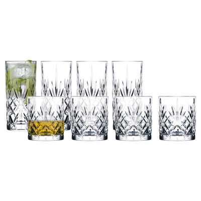 Melodia Whiskyglas/Highball 8 delar