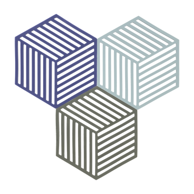 Hexagon Untersetzer 3 Stck.