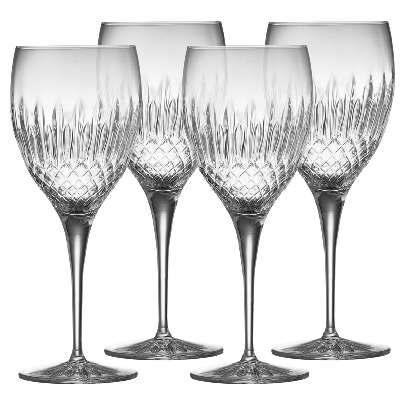 Diamante R&ouml;dvinsglas 4 st