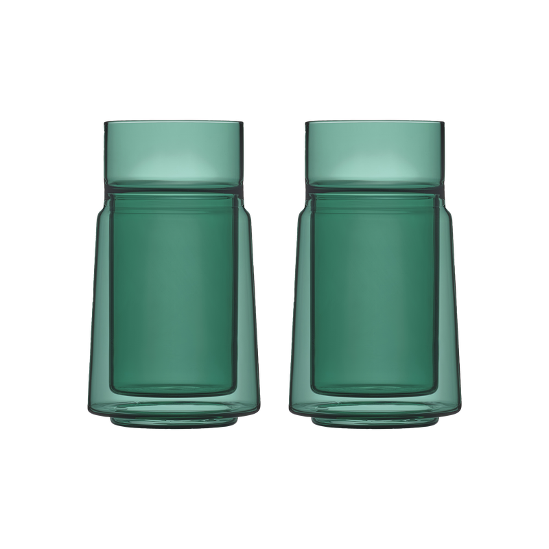 Large Dobbeltvægget glas 2 stk.