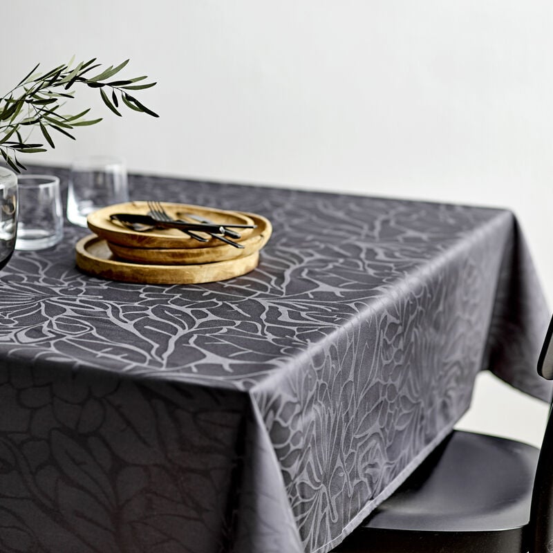 Abstract leaves Damas Nappe Abstract leaves Damas Nappe