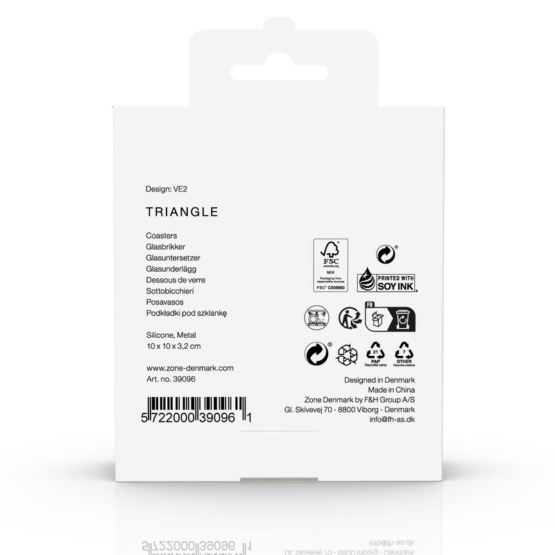 Triangles Glasbrikker 6 stk.