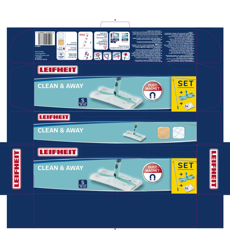 Clean & Away Tørmoppe