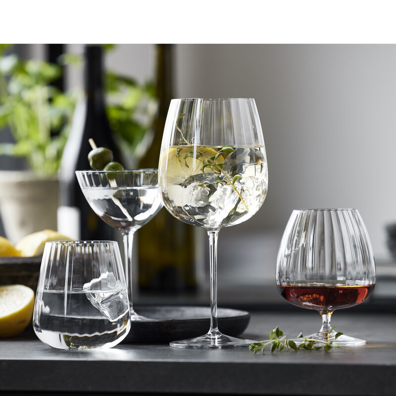 Optica Gin & tonic-glas burgundy 4 stk.