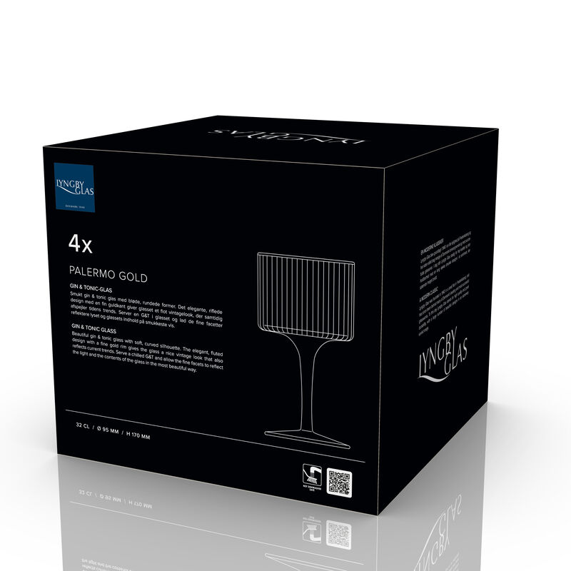 Palermo Gold Gin & tonic Glas 4 Stck.