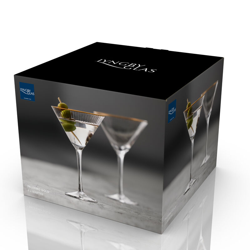 Palermo Gold Martini glass 4 pcs Palermo Gold Martini glass 4 pcs