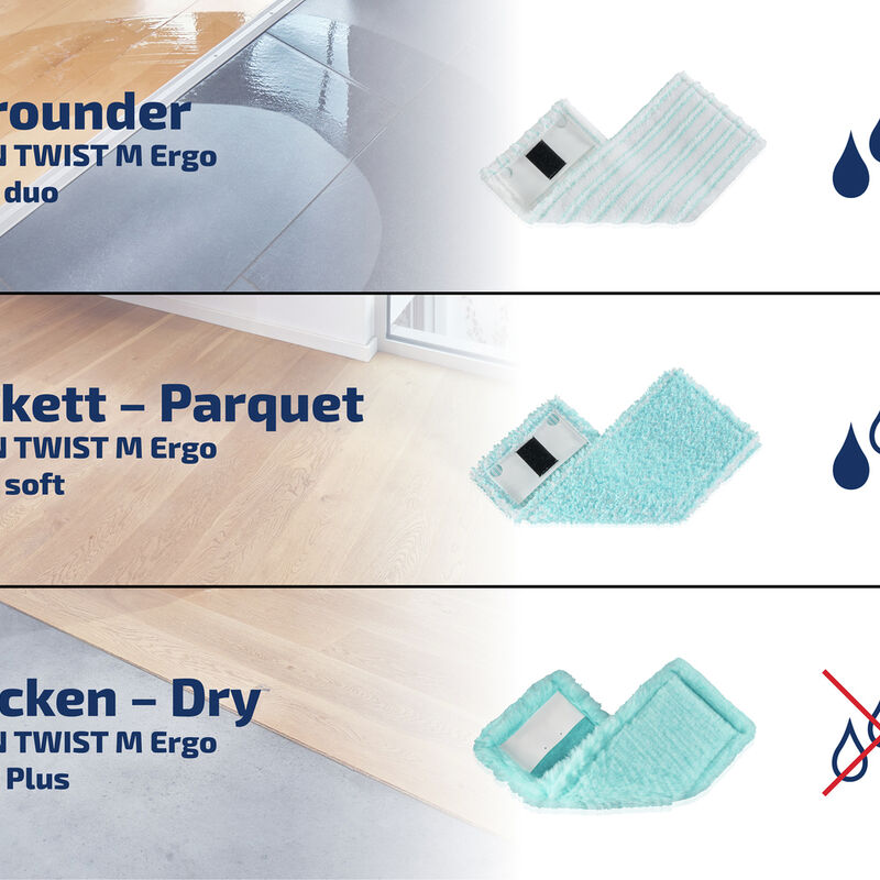 Clean Twist M Ergo/Power Clean Moppeklut super soft Clean Twist M Ergo/Power Clean Moppeklut super soft