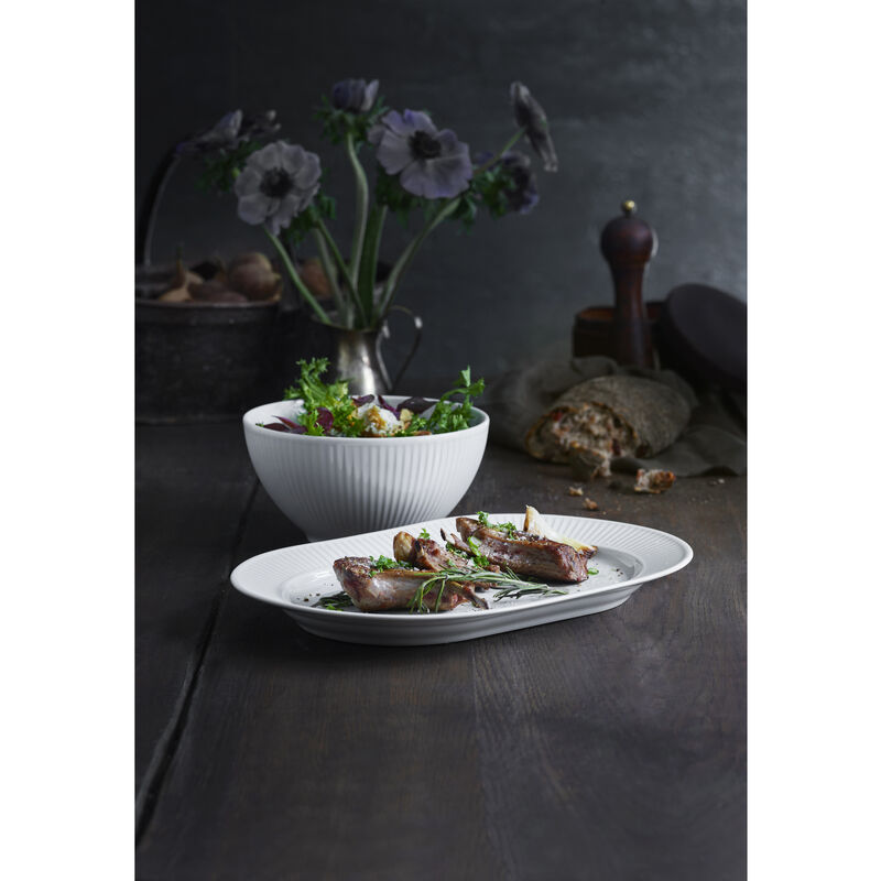 Pliss&eacute; Serveringsfad ovalt