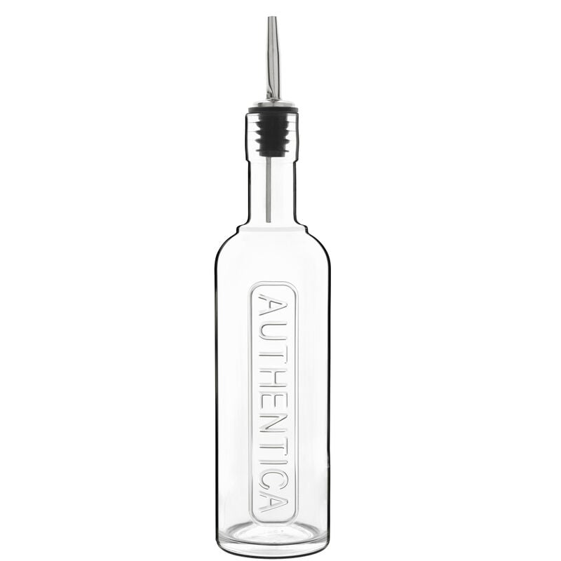 Authentica Flaska med st&aring;l-serveringsprop