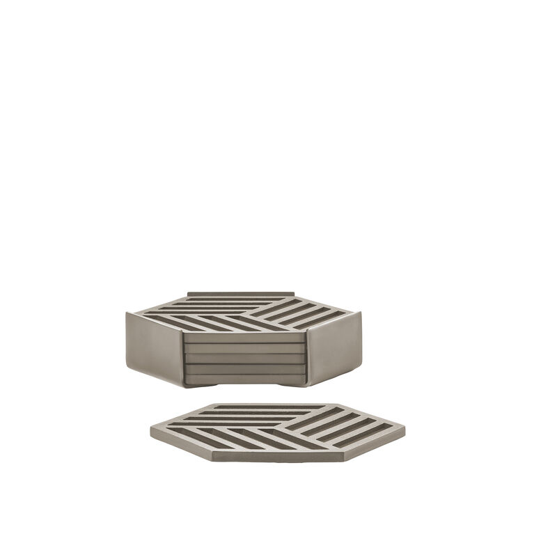 Hexagon Glasbrikker 6 stk.