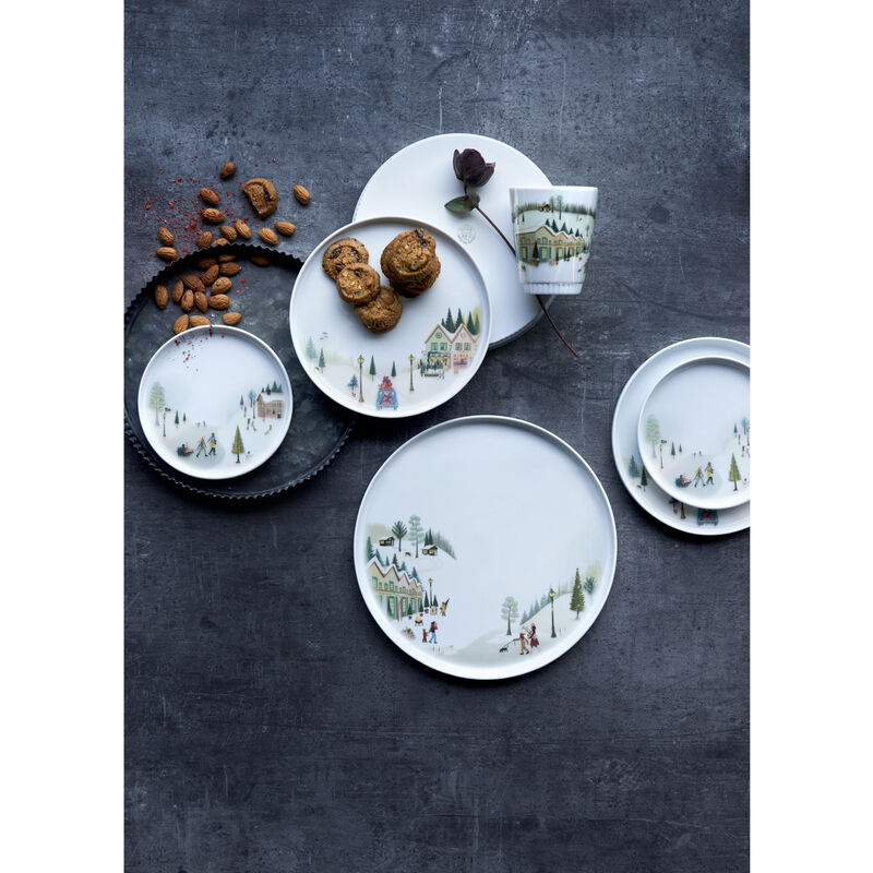 Vinter Toulouse Tallrik flat rak kant