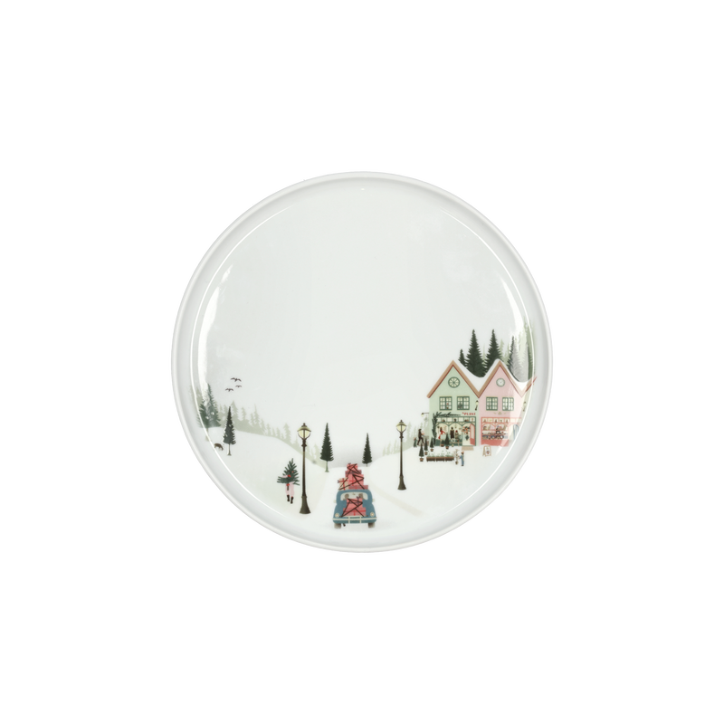 Vinter Toulouse Tallerken flad lige kant Vinter Toulouse Tallerken flad lige kant