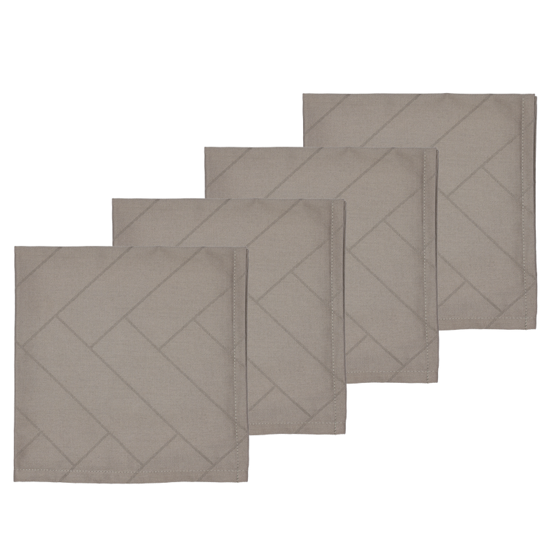 Tiles Damast Tygservetter 4 st Tiles Damast Tygservetter 4 st