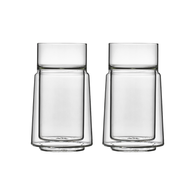 Large Dobbeltvægget glas 2 stk.