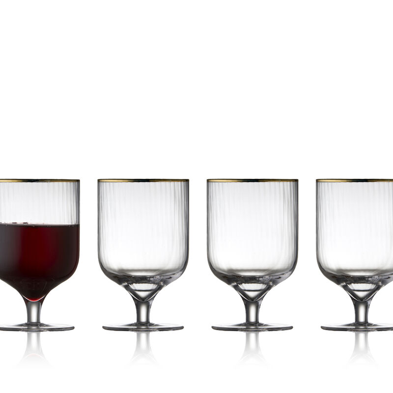Palermo Gold Verre &agrave; vin 4 pces