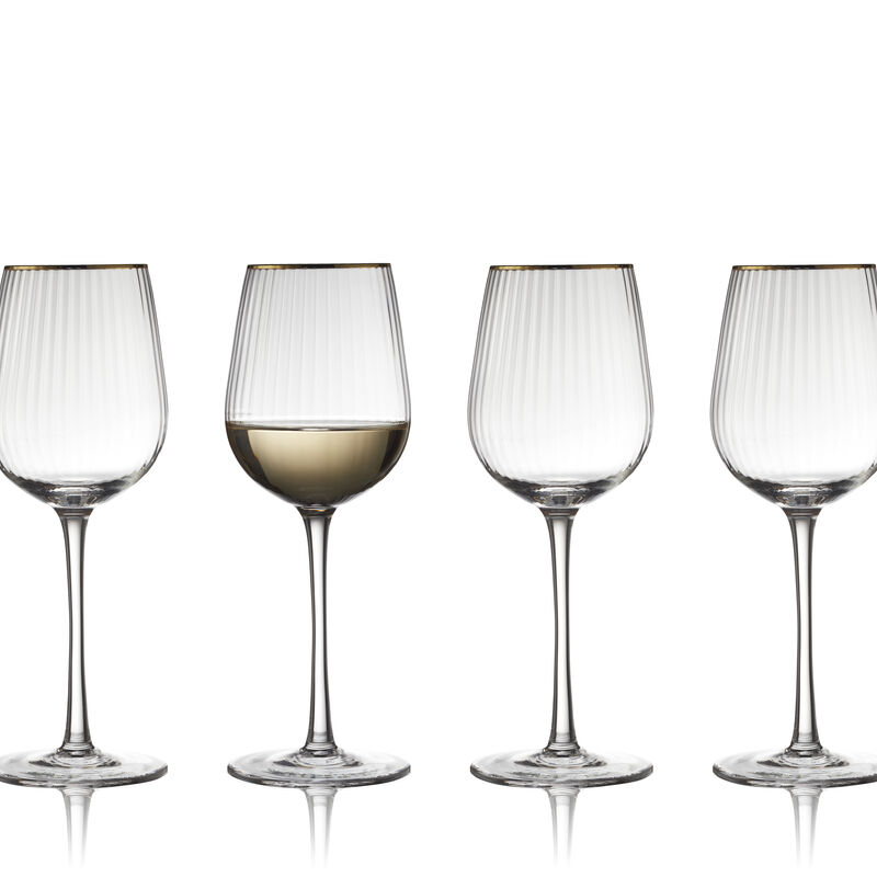 Palermo Gold Hvitvinsglass 4 stk.