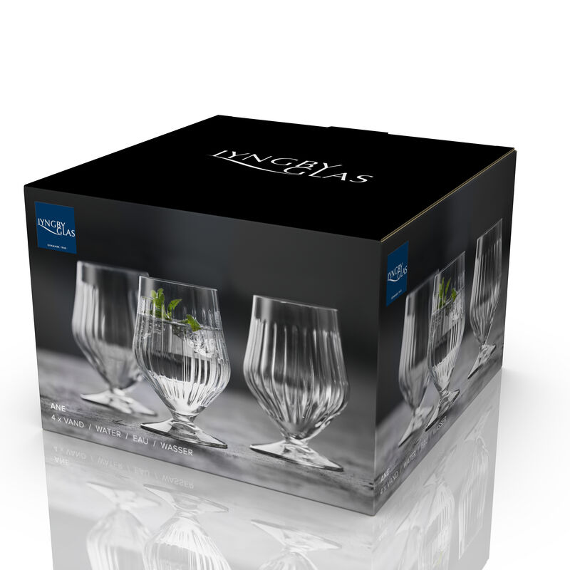 Ane Wasserglas mit fuss 4 Stck.
