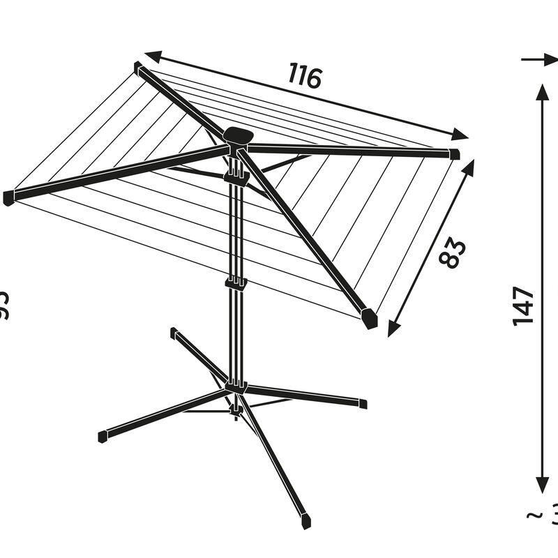 LinoPop-Up 140 T&oslash;rkestativ
