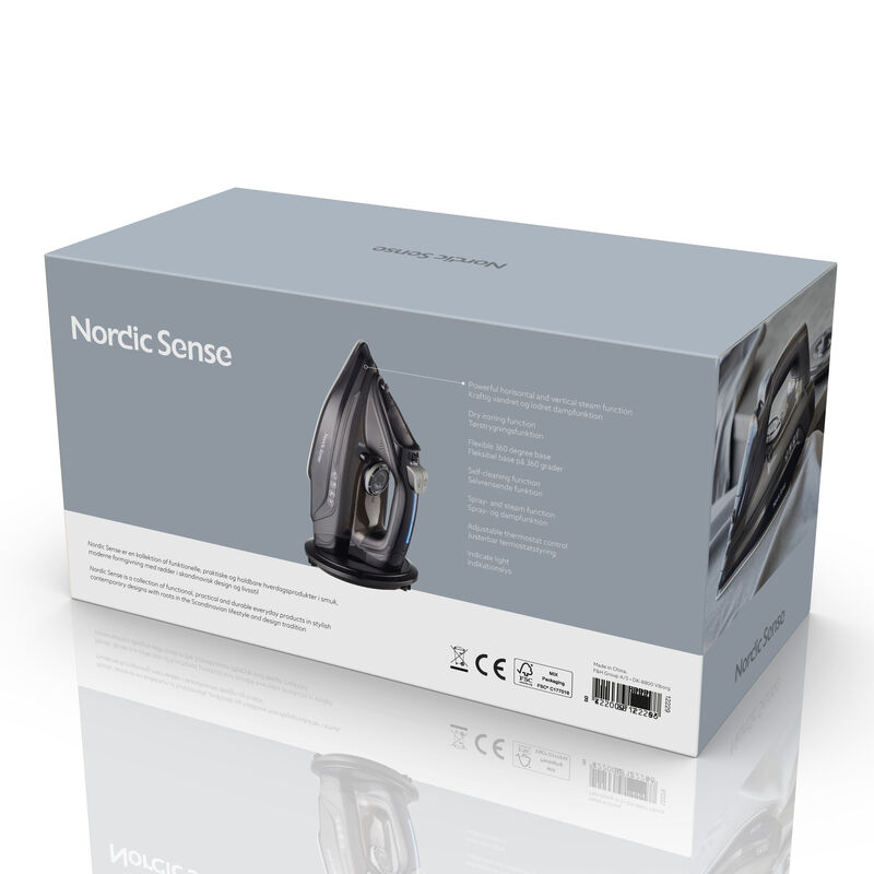 Sladdl&ouml;st &aring;ngstrykj&auml;rn 2200 watt