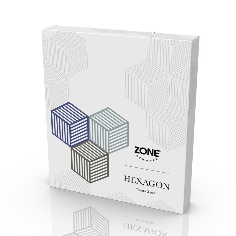 Hexagon Dessous-de-plat 3 pces Hexagon Dessous-de-plat 3 pces