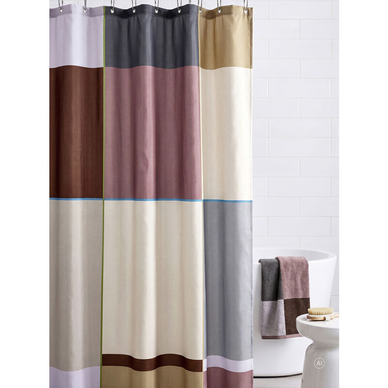 Colour Block Duschdraperi