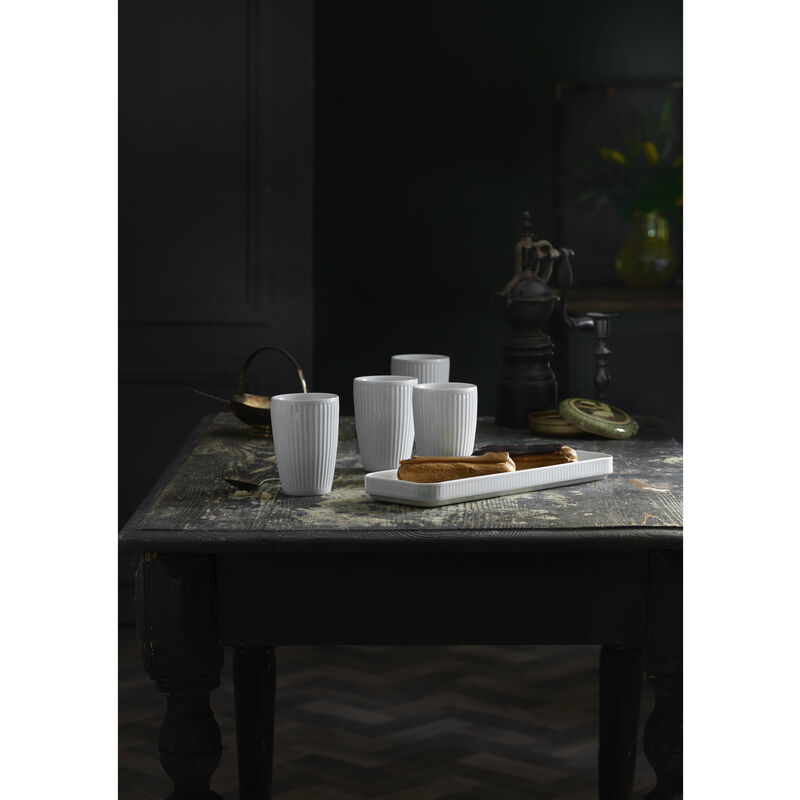 Plissé Fad rektangulært