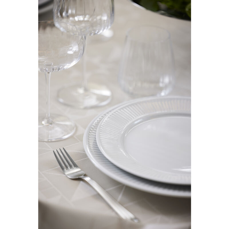 Plissé Tallerken flat