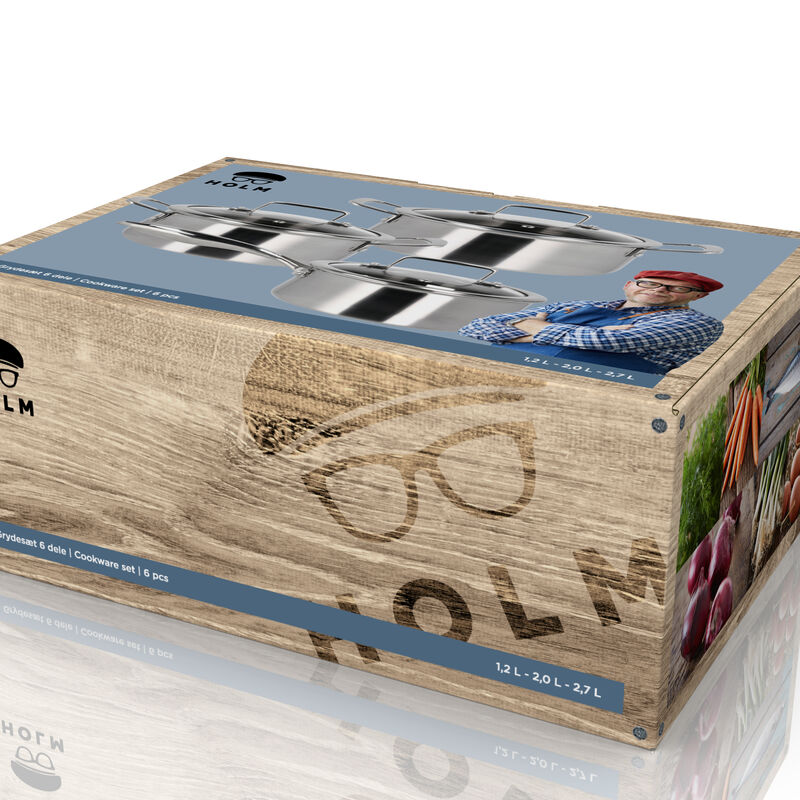 Hybrid 3ply Grytset m lock 6 delar