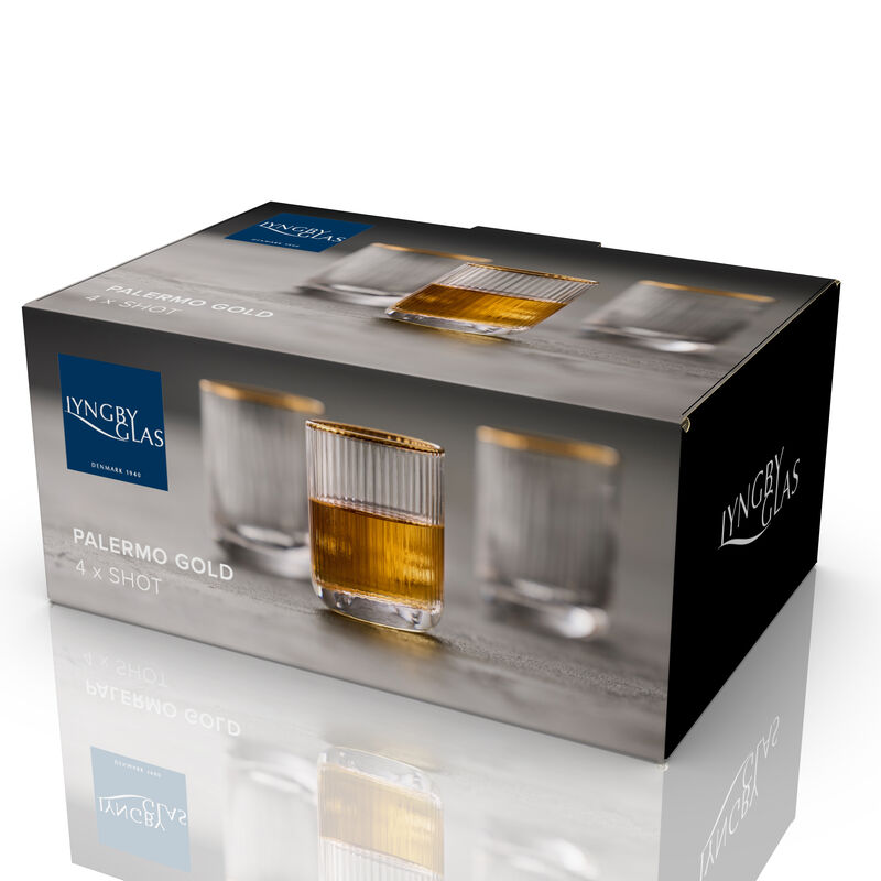 Palermo Gold Shot glass 6 pcs Palermo Gold Shot glass 6 pcs