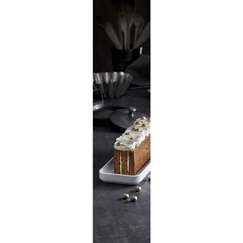 Plissé Fad rektangulært