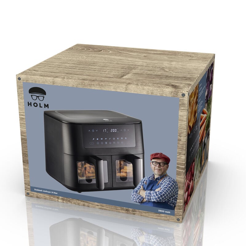 Dubbel airfryer 2800 watt Dubbel airfryer 2800 watt