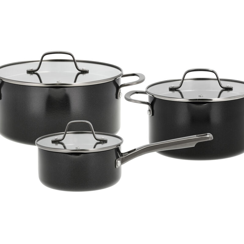 Blavet Grytesett m/lokk 6 deler