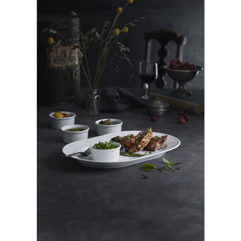 Plissé Serveringsfat ovalt Plissé Serveringsfat ovalt