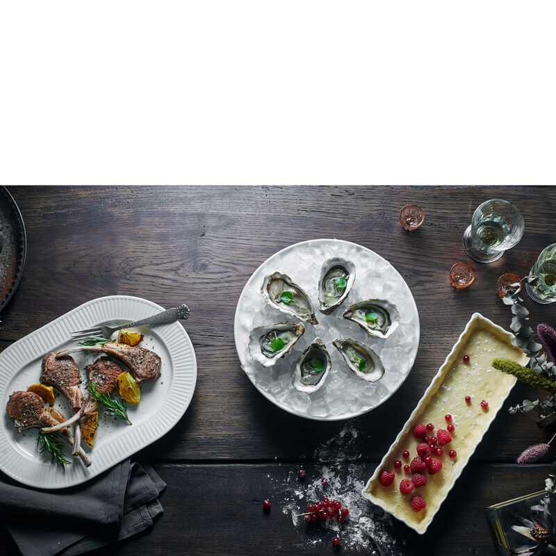 Plissé Serveringsfat ovalt Plissé Serveringsfat ovalt