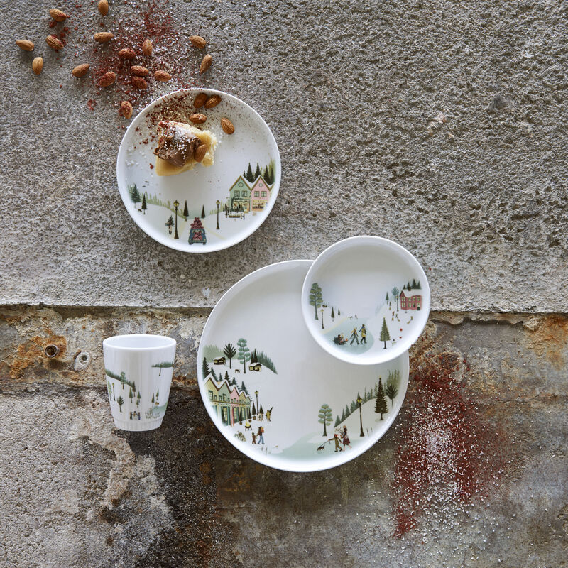 Vinter Toulouse Tallrik flat rak kant