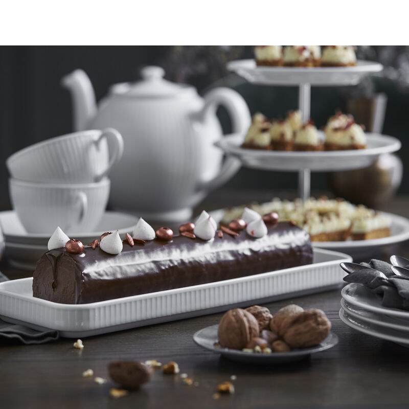 Plissé Fad rektangulært