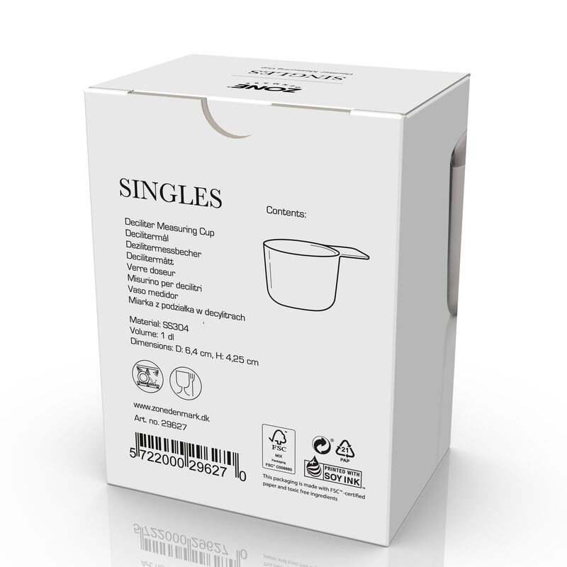 Singles Dezilitermessbecher Singles Dezilitermessbecher